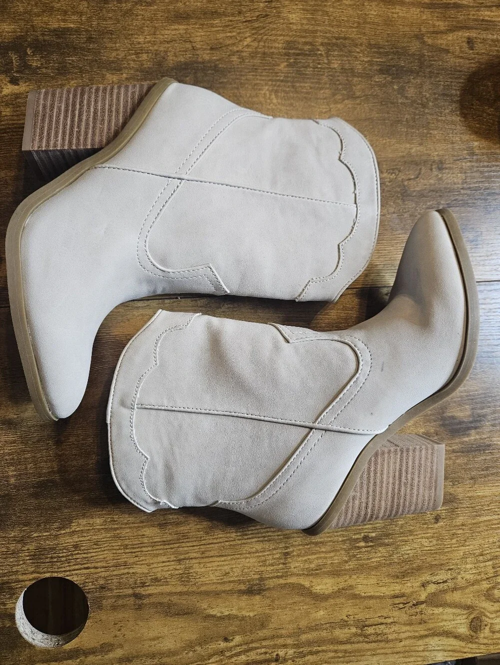 DV By Dolce Vita Womens Nikson Western Style Ankle Booties Size 6.5 New INK MARK